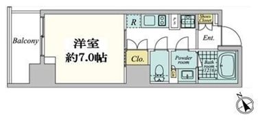 クレストコート中野の間取り画像