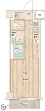 GENOVIA墨田文花skygardenの間取り画像