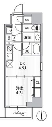 S-RESIDENCE住吉aquachtの間取り画像