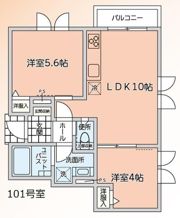 富士ハイツの間取り画像