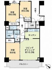 ライオンズガーデン花崎の間取り画像
