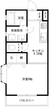 フローレンス中山Ⅱ－Bの間取り画像