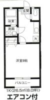 北足立郡伊奈町内宿台1丁目 貸アパートの間取り画像