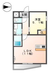 ヴェルデみなみの間取り画像