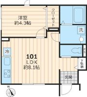 Ombrage B（オンブラージュベー）の間取り画像