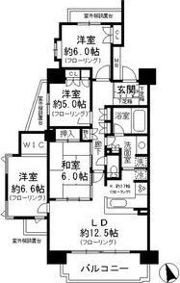 レジディア徳川の間取り画像
