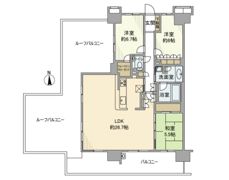 レーベンスクエアリハート東京の間取り画像
