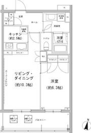 ヒューリックコート雪が谷の間取り画像