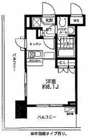 レジディア大森東の間取り画像