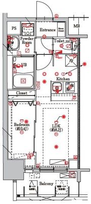 MAXIV東別院の間取り画像