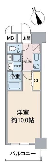 スカイコート千代田の間取り画像