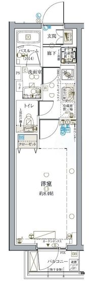 クレヴィスタ中野落合の間取り画像