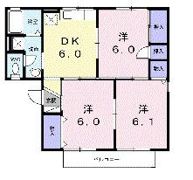 サンワハイツ八千代Aの間取り画像