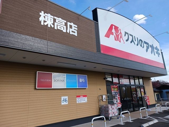 近くのクスリのアオキ棟高店まで900m(徒歩12分)