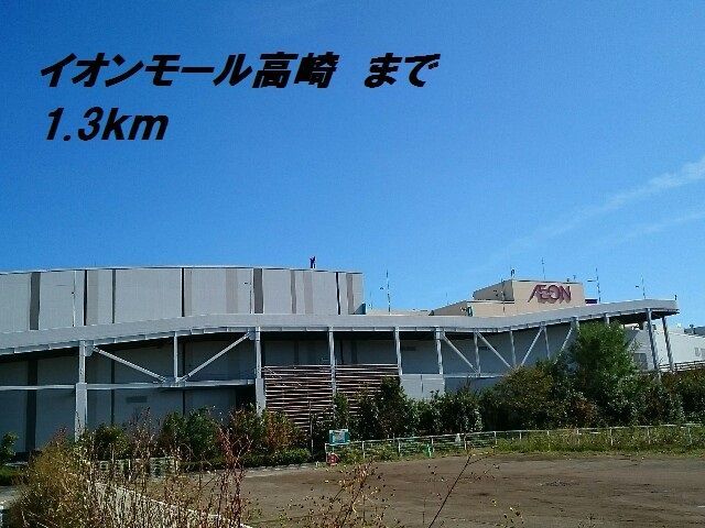 近くのイオンモール高崎まで1,300m（徒歩17分）
