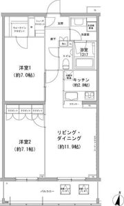 ヒューリックコート雪が谷の間取り画像