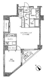 アムフラット蔵前ステーションフロントの間取り画像