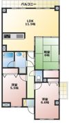 ワコーレ鴻巣Ⅱの間取り画像