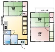 梶山天神貸家（4-10）の間取り画像
