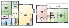 梶山天神5丁目貸家の間取り画像