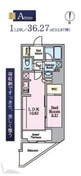 リビオメゾン東陽町Hutteの間取り画像