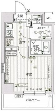 クレアシオン後楽園の間取り画像