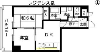 レジデンス泉の間取り画像