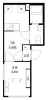 オレア浅草東の間取り画像