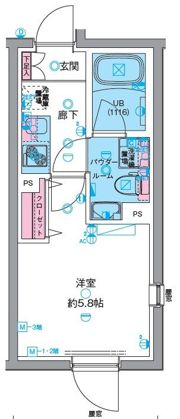 GENOVIA高円寺Ⅱの間取り画像