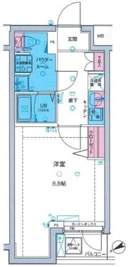 MAXIV亀戸水神GENOVIA skygardenの間取り画像