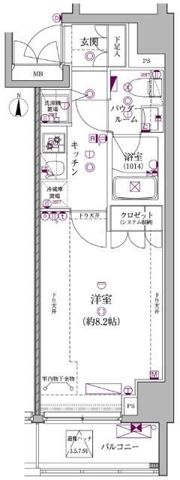 レアライズ日暮里の間取り画像