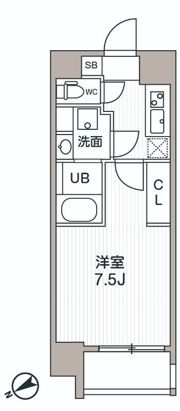 シーズンフラッツ浅草橋の間取り画像