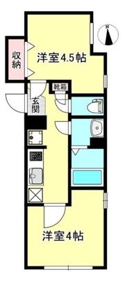 ロータス平和島Westの間取り画像