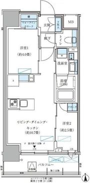 パークアクシス大森山王の間取り画像