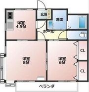 ローズコーポの間取り画像