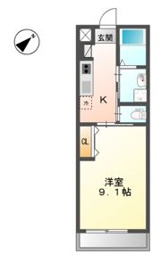 グランディールココの間取り画像