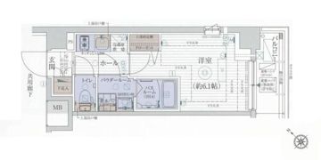 エステムプラザ品川西小山の間取り画像