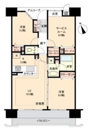 サニーコート上野の間取り画像