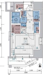 エステムコート KAMEIDO TOKYO EASTの間取り画像