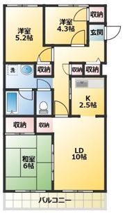 ブライトネス北鴻巣の間取り画像