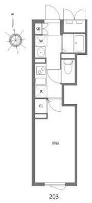 エルファーロ三軒茶屋Ⅱの間取り画像