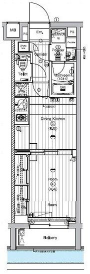 PREMIUM CUBE 新宿中井の間取り画像