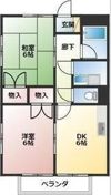 立見プリティハイツの間取り画像