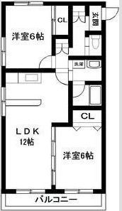 シャトル松井の間取り画像