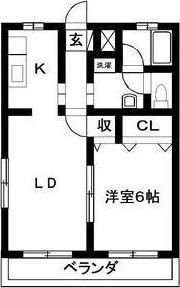 シティーハイツ富田の間取り画像