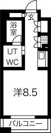 白川公園パークマンションの間取り画像