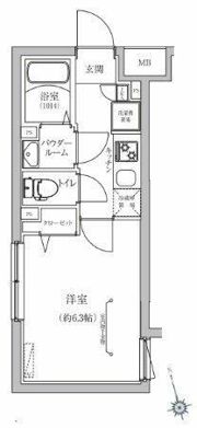 ベルシードステアー目黒武蔵小山の間取り画像