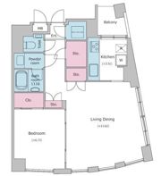 レジディアタワー乃木坂の間取り画像