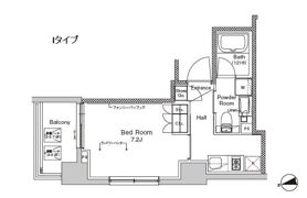 プラウドフラット門前仲町Ⅴの間取り画像