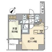 オープンレジデンシア千代田東神田の間取り画像